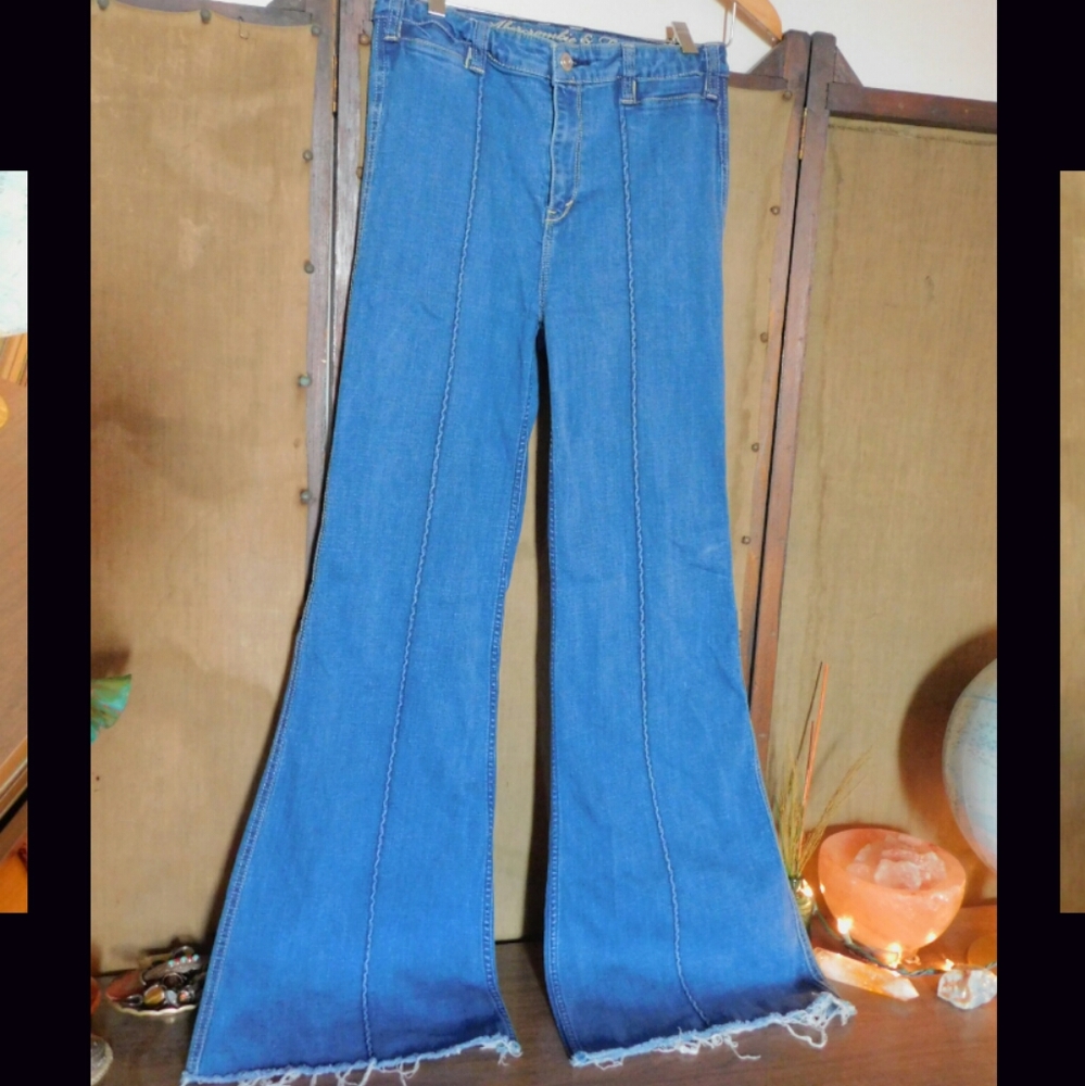 Abercrombie and Fitch Blue Flare Jeans